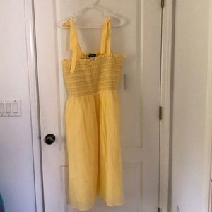 Modcloth NWT Yellow Dress w Tie Straps